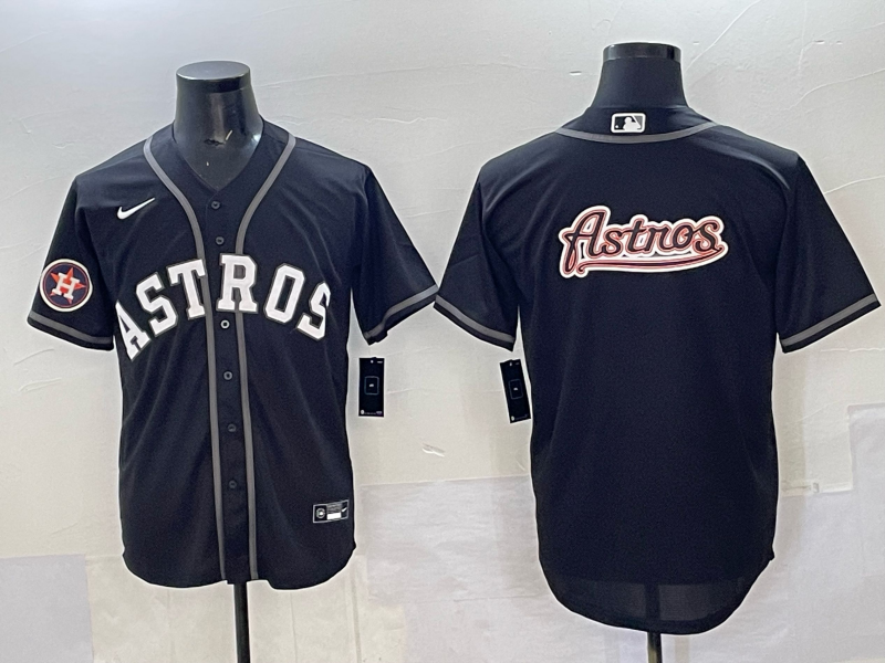 Men Houston Astros blank black 2025 Nike MLB Jersey 005->houston astros->MLB Jersey